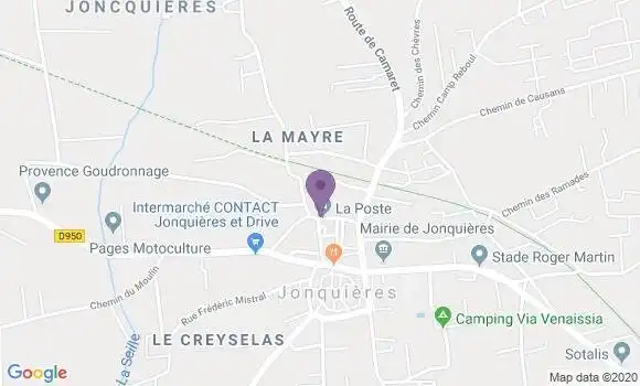 Localisation Jonquieres - 84150