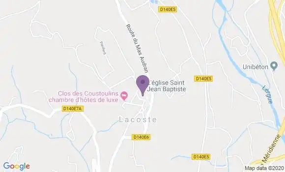 Localisation Lacoste Ap - 84480