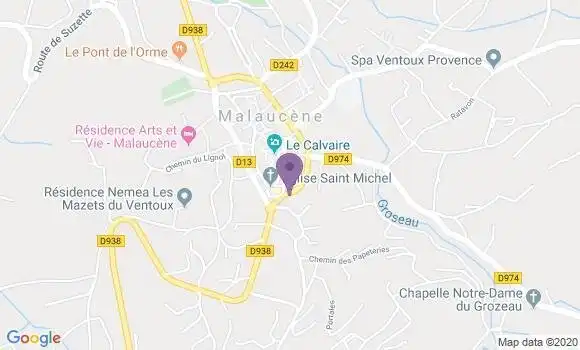 Localisation Malaucene Bp - 84340