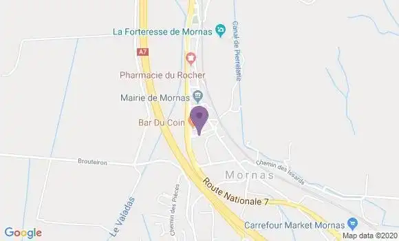 Localisation Mornas Bp - 84550