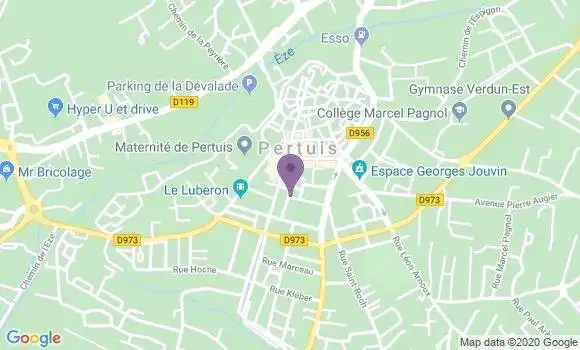 Localisation Pertuis - 84120