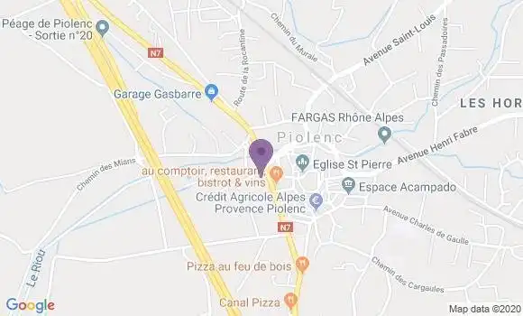Localisation Piolenc Bp - 84420