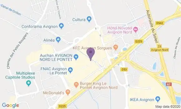 Localisation Le Pontet - 84130