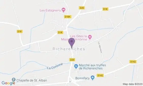 Localisation Richerenches Bp - 84600