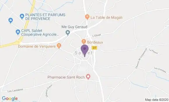 Localisation Sablet - 84110