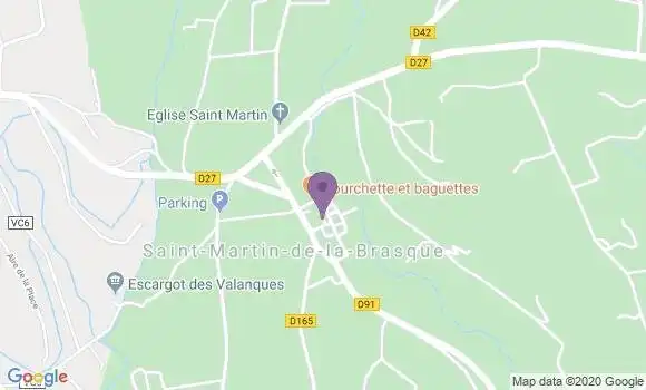 Localisation Saint Martin de la Brasque Ap - 84760