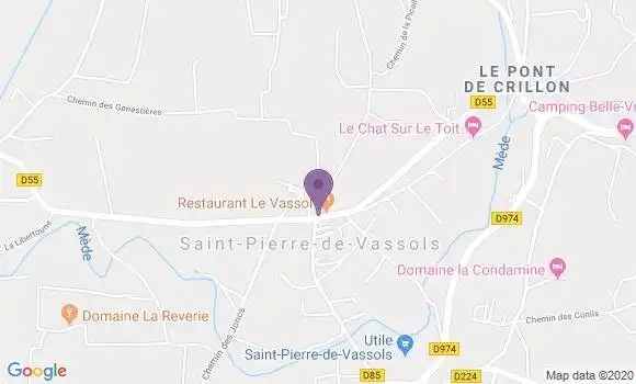 Localisation Saint Pierre de Vassols Ap - 84330
