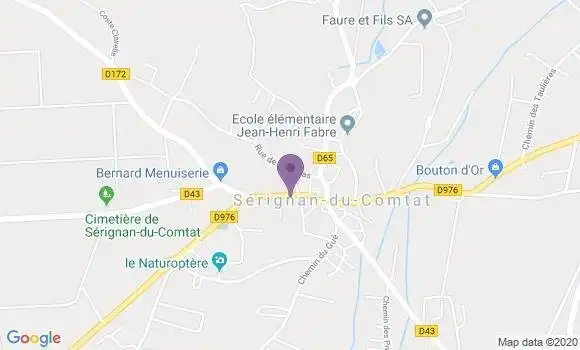 Localisation Serignan du Comtat Bp - 84830