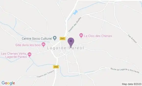 Localisation Uchaux Ap - 84100