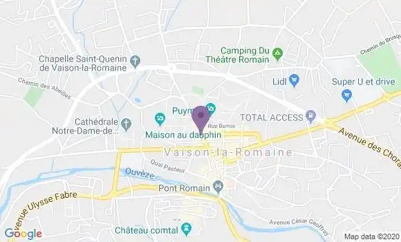 Localisation Vaison la Romaine - 84110
