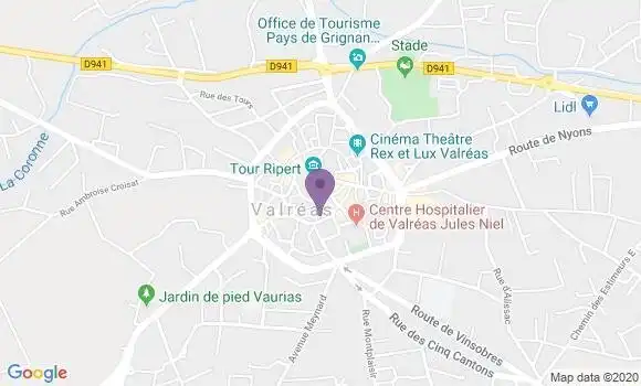 Localisation Valreas - 84600