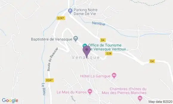 Localisation Venasque Bp - 84210