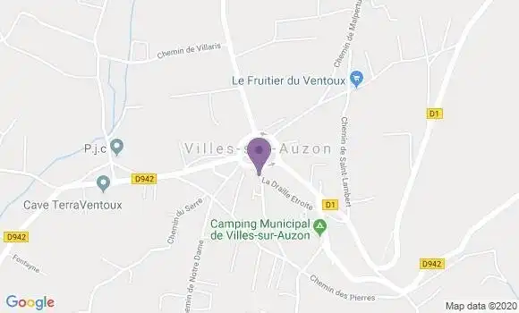 Localisation Villes sur Auzon Bp - 84570