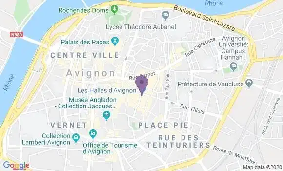 Localisation Avignon Place Pie - 84000