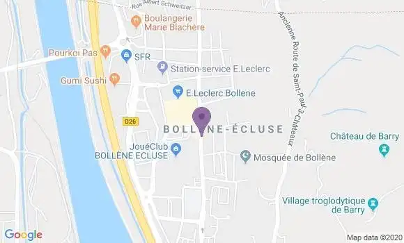 Localisation Bollene Ecluse Bp - 84500