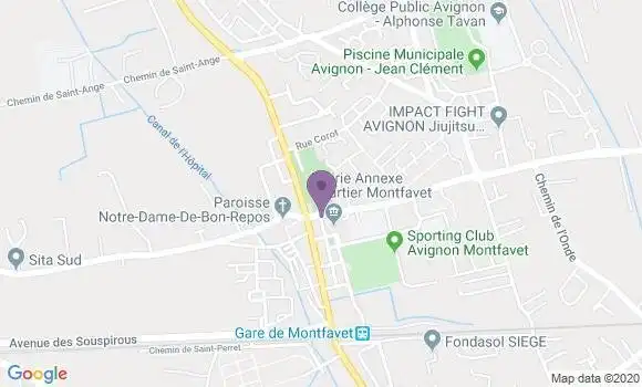 Localisation Montfavet - 84140