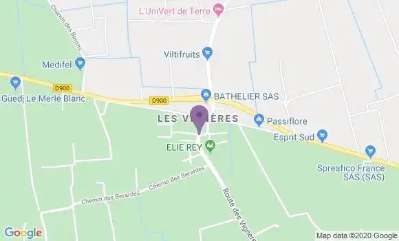 Localisation Cavaillon les Vigneres Ap - 84300