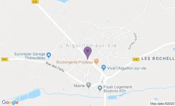 Localisation L Aiguillon sur Vie Ap - 85220