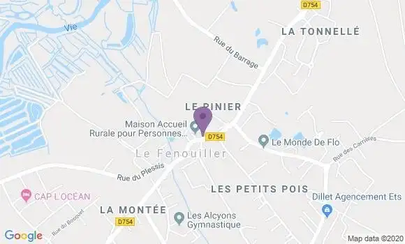 Localisation Le Fenouiller Ap - 85800