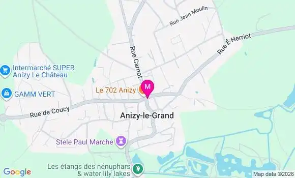 Localisation Anizy le Grand - 02320