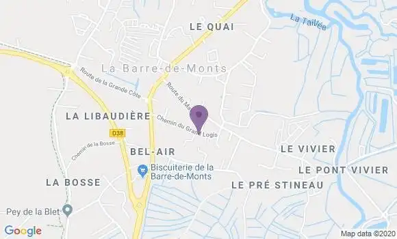 Localisation Beauvoir sur Mer - 85230