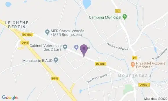Localisation Bournezeau Bp - 85480