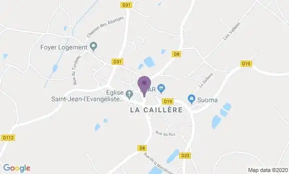Localisation La Caillere Saint Hilaire Ap - 85410