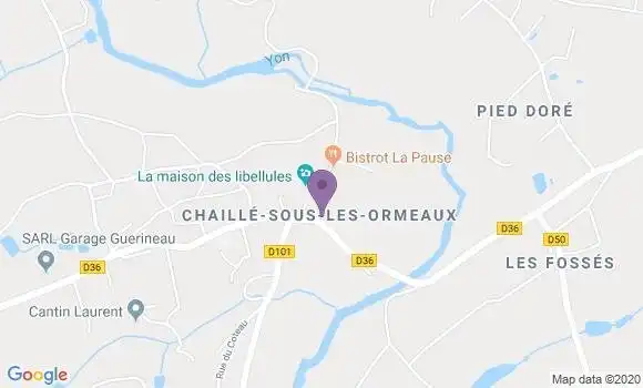 Localisation Chaille sous les Ormeaux Ap - 85310
