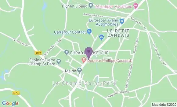 Localisation Le Champ Saint Pere Bp - 85540