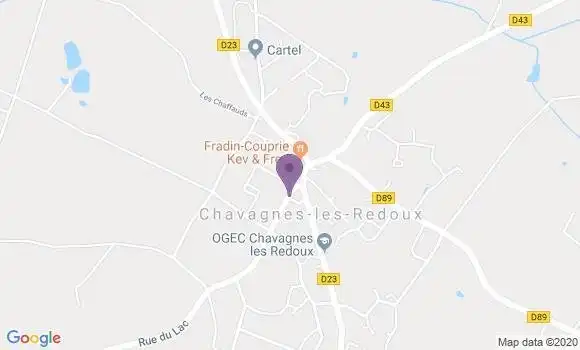 Localisation Chavagnes les Redoux Ap - 85390