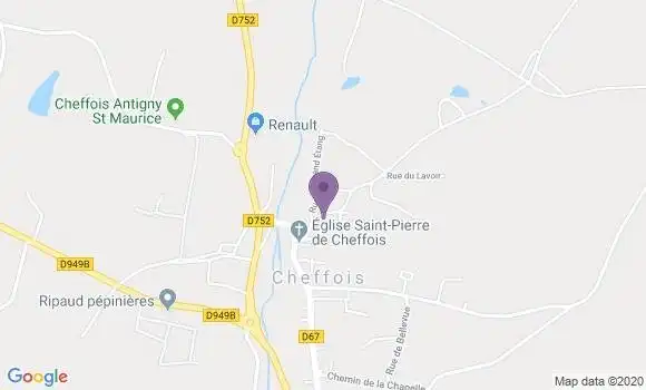 Localisation Cheffois Ap - 85390