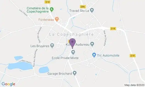 Localisation La Copechagniere Ap - 85260