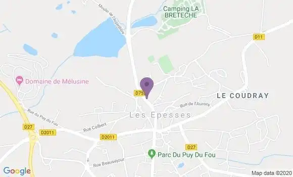 Localisation Les Epesses Bp - 85590