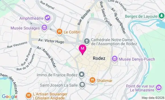 Localisation Rodez R P - 12000