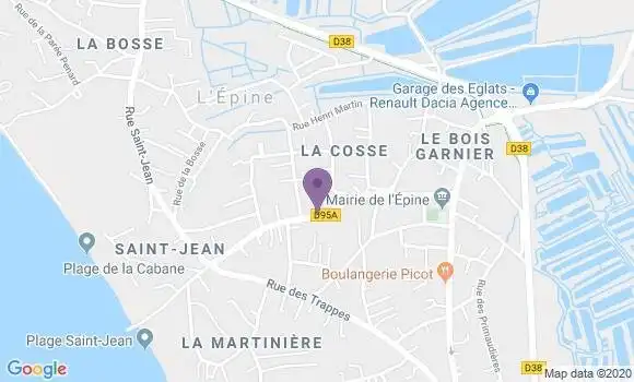 Localisation L Epine Bp - 85740