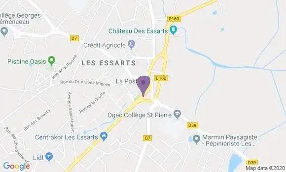 Localisation Les Essarts - 85140