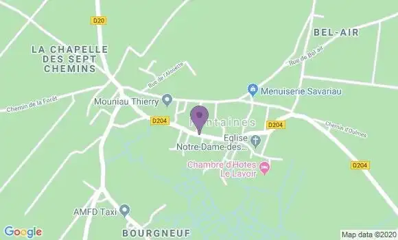 Localisation Fontaines Ap - 85200