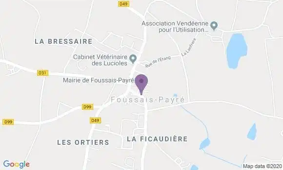 Localisation Foussais Payre Ap - 85240