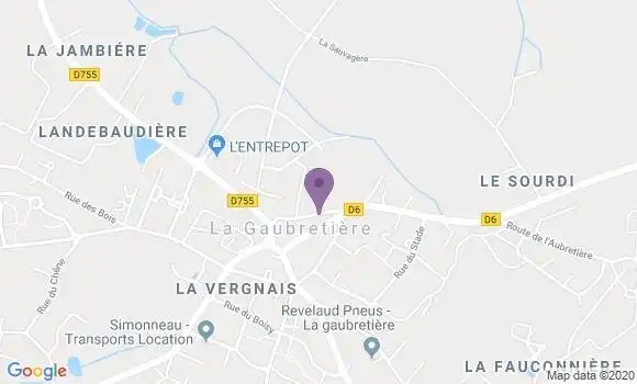 Localisation La Gaubretiere Bp - 85130
