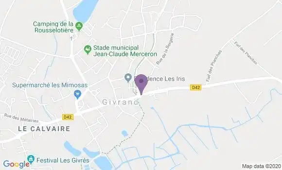 Localisation Givrand Ap - 85800