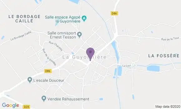 Localisation La Guyonniere Ap - 85600