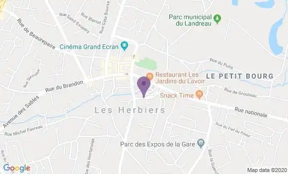 Localisation Les Herbiers - 85500