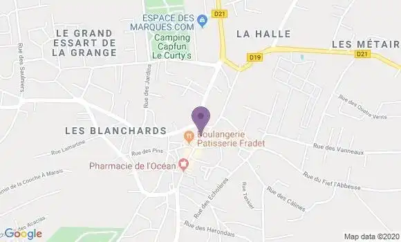 Localisation Jard sur Mer Bp - 85520