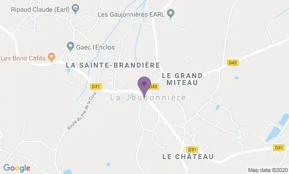 Localisation La Jaudonniere Ap - 85110