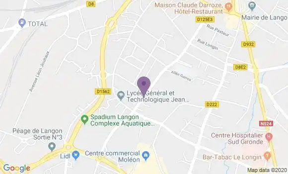 Localisation Le Langon Bp - 85370