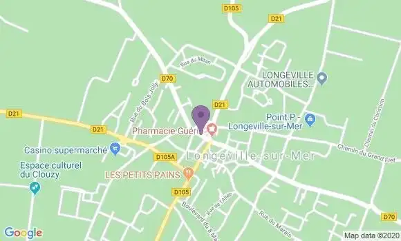 Localisation Longeville sur Mer Bp - 85560