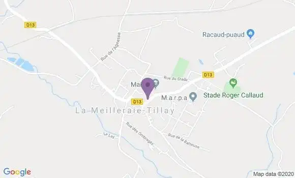 Localisation La Meilleraie Tillay Ap - 85700