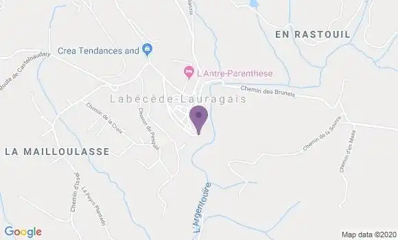 Localisation Labecede Lauragais Ap - 11400