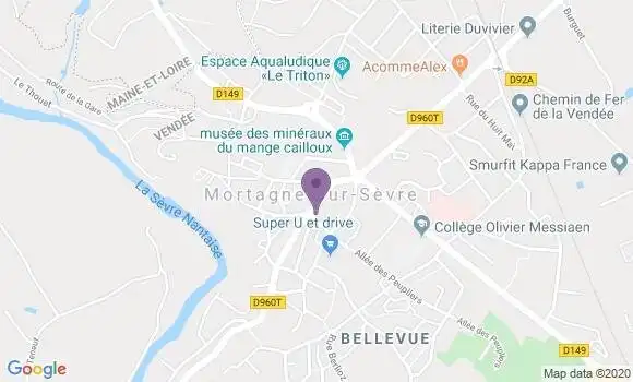Localisation Mortagne sur Sevre Bp - 85290
