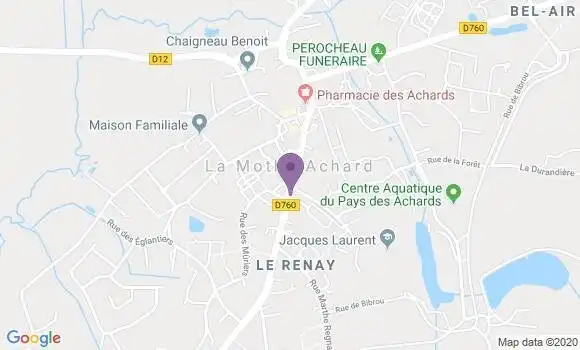 Localisation La Mothe Achard - 85150